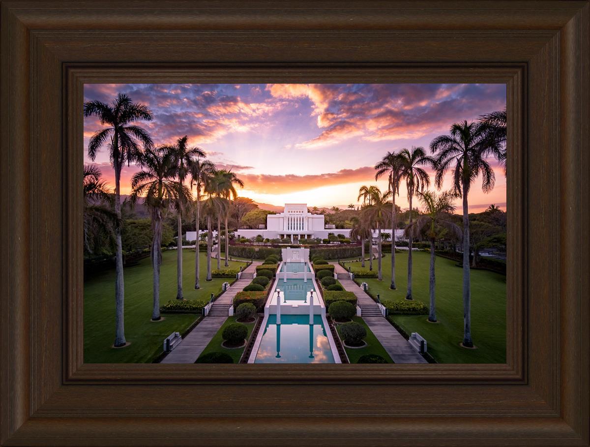 Laie Sunset Aerial