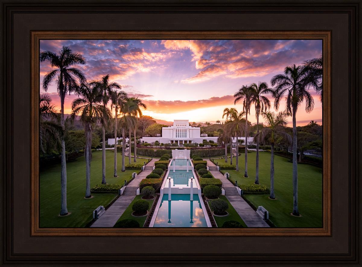 Laie Sunset Aerial