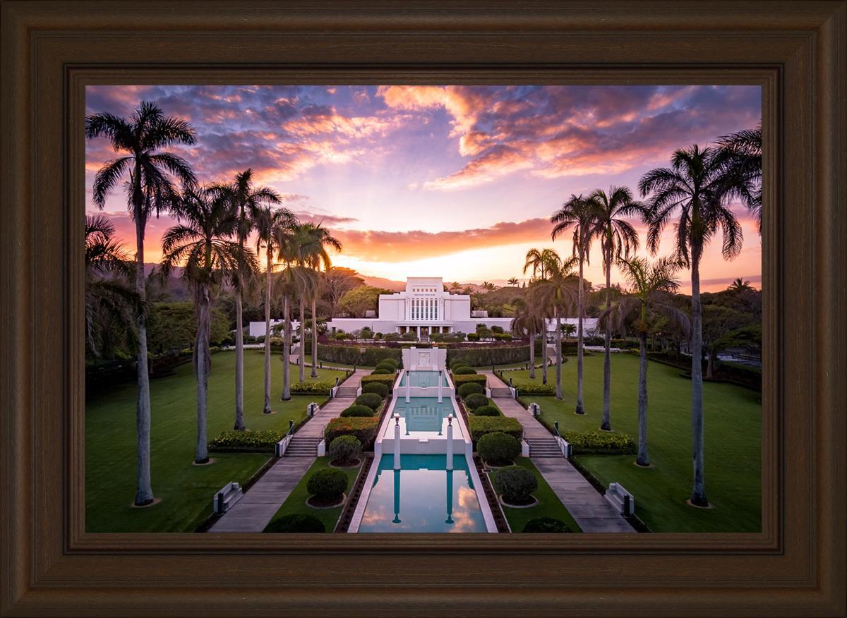 Laie Sunset Aerial