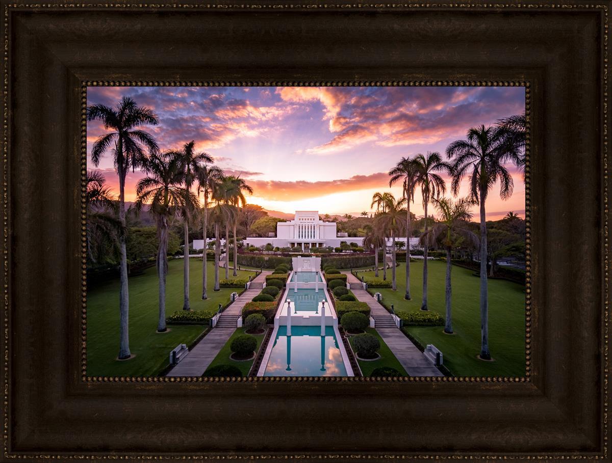 Laie Sunset Aerial