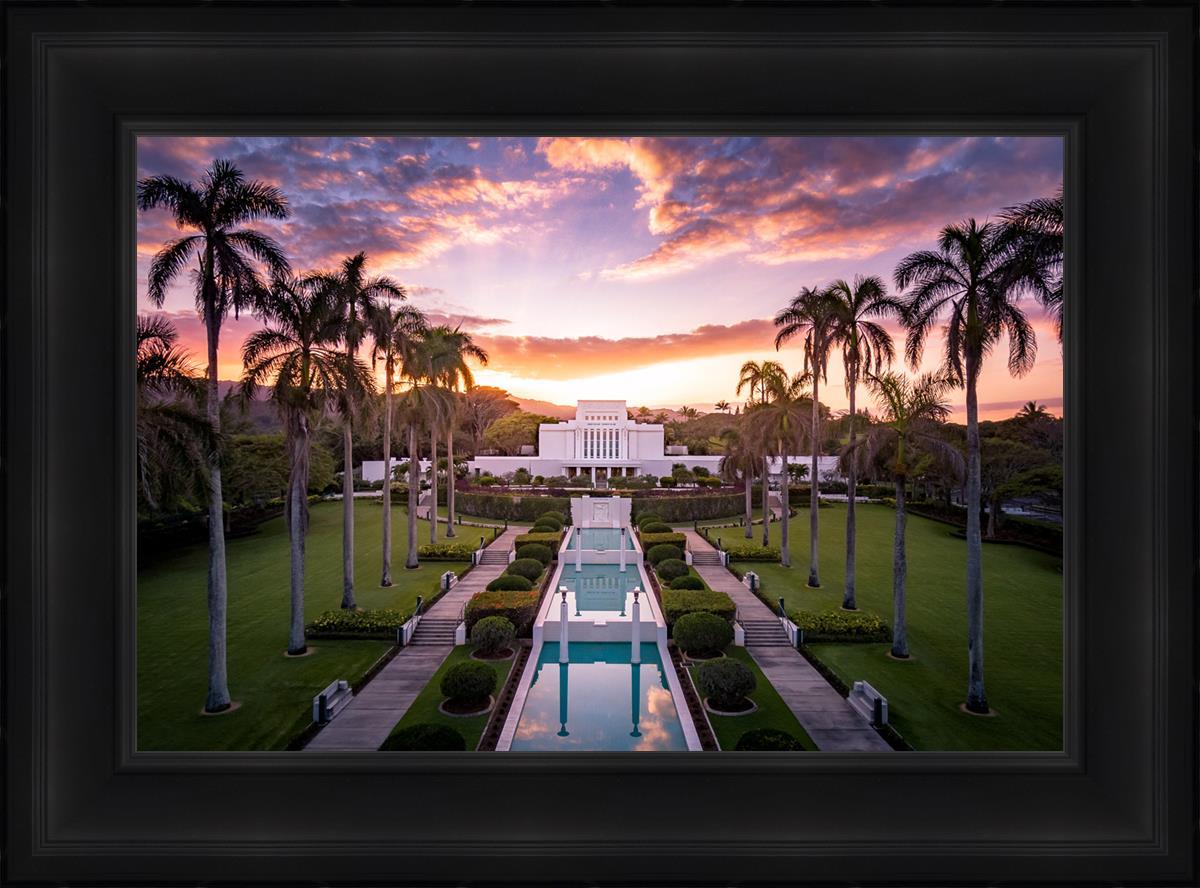 Laie Sunset Aerial