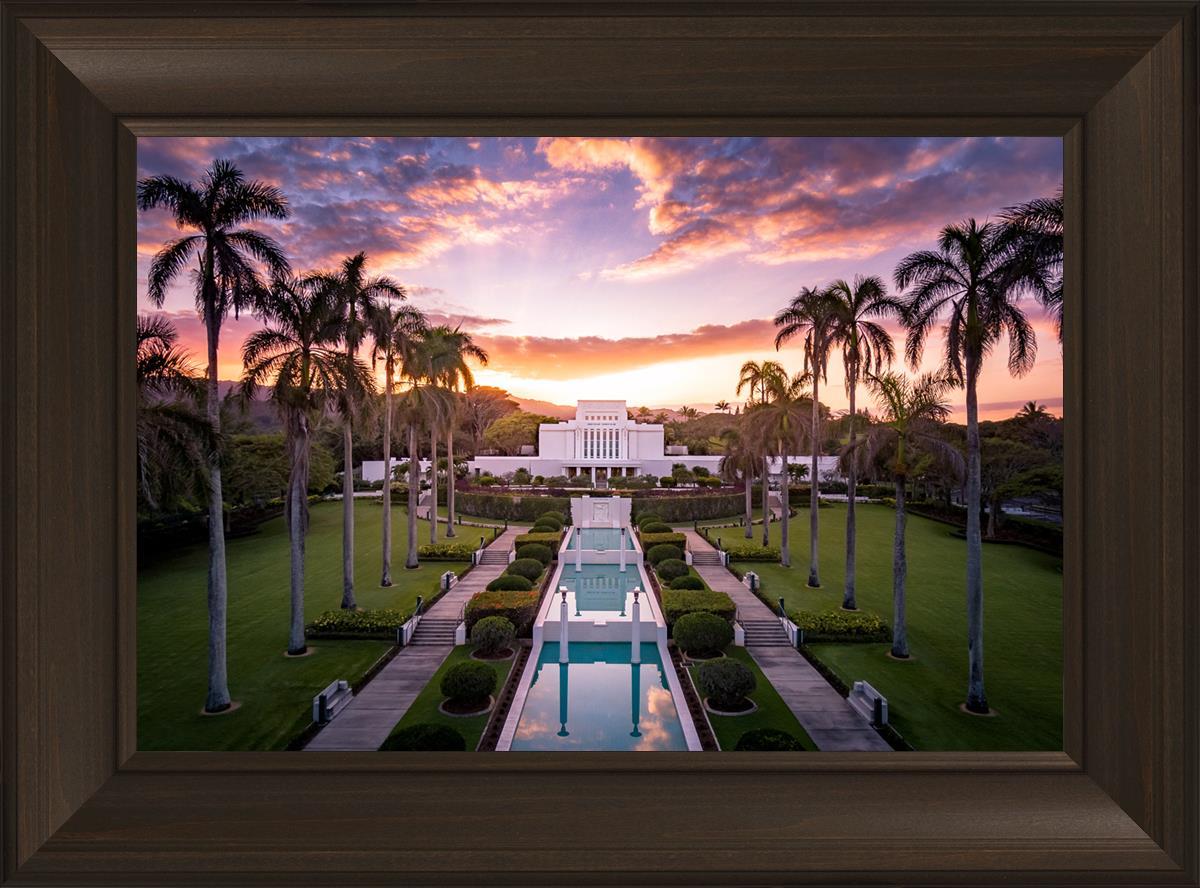 Laie Sunset Aerial