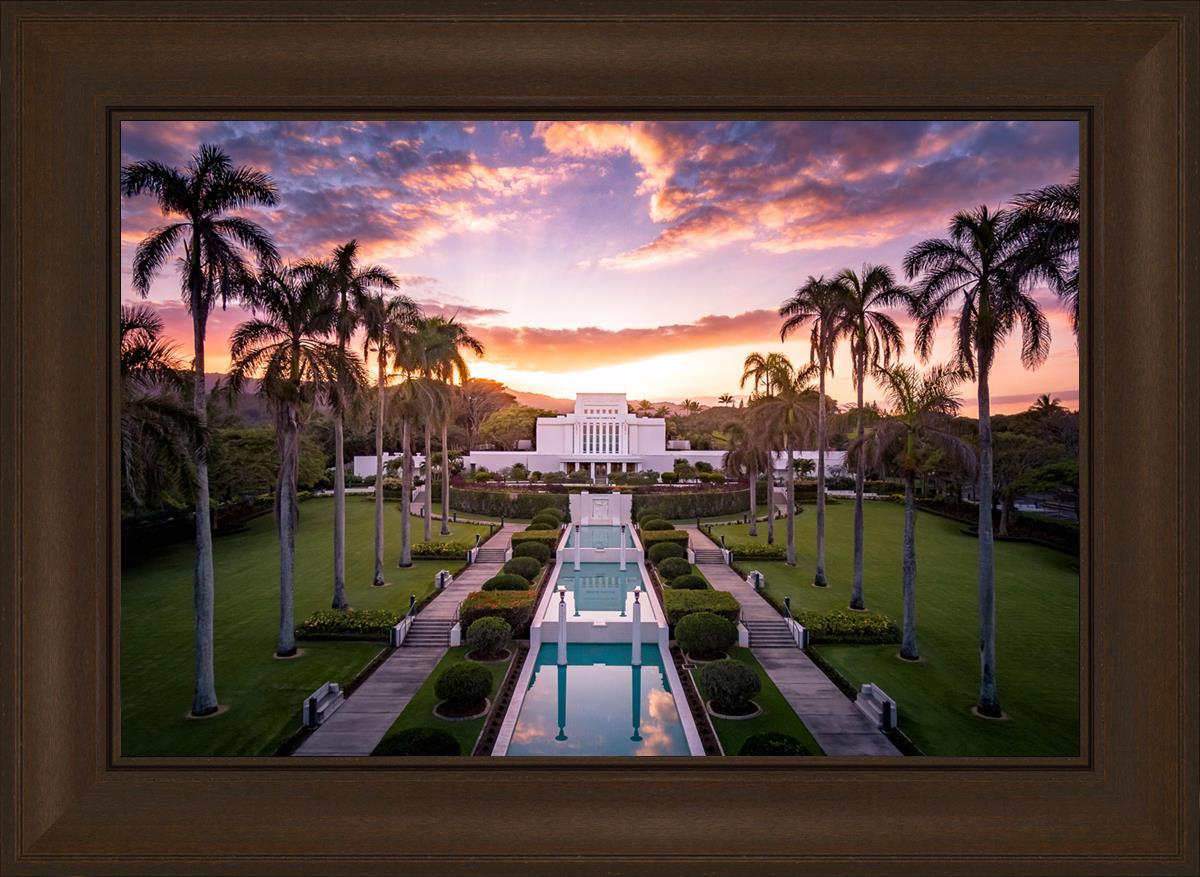 Laie Sunset Aerial