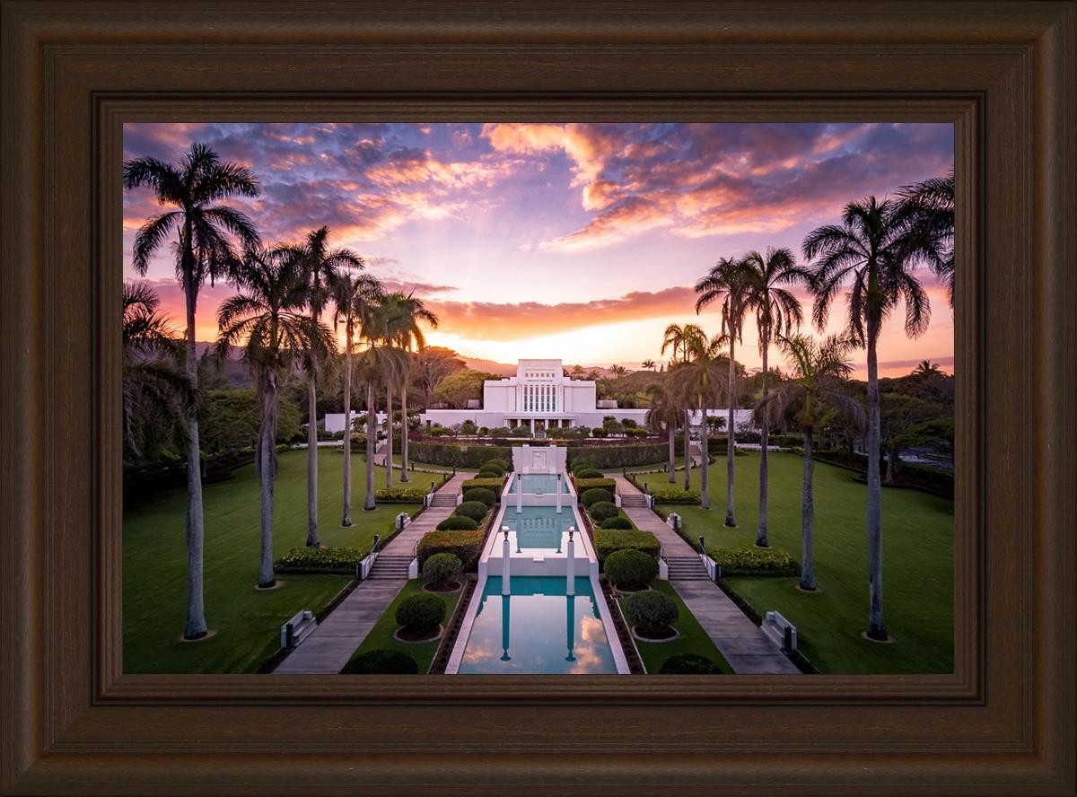 Laie Sunset Aerial