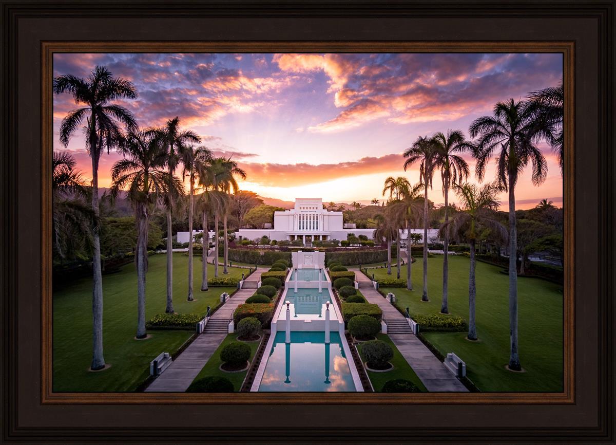 Laie Sunset Aerial