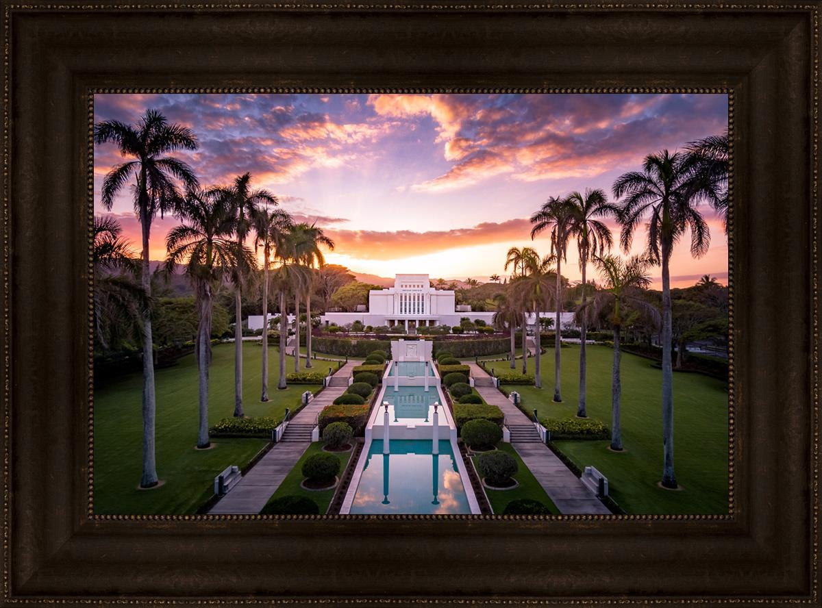 Laie Sunset Aerial