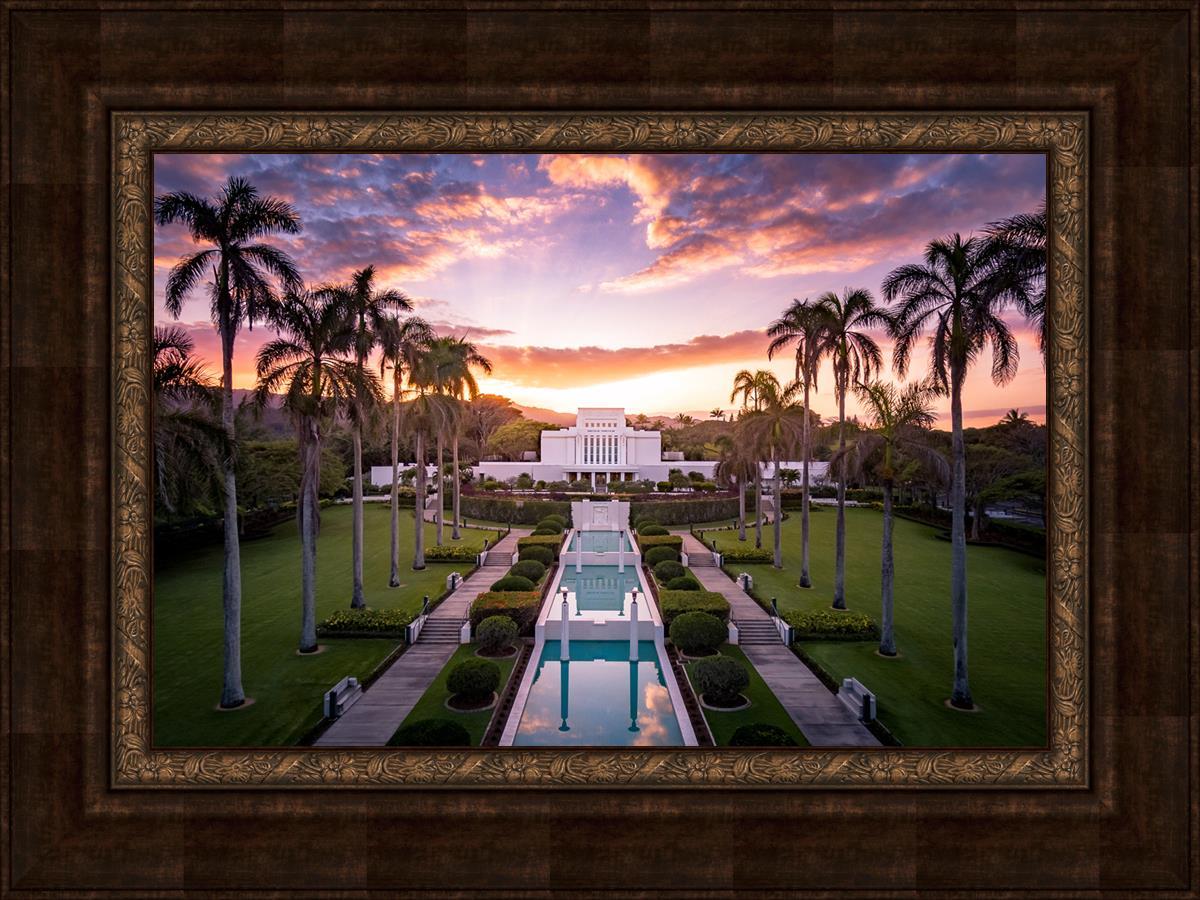 Laie Sunset Aerial
