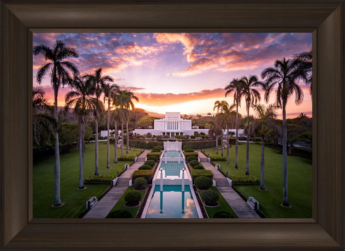 Laie Sunset Aerial