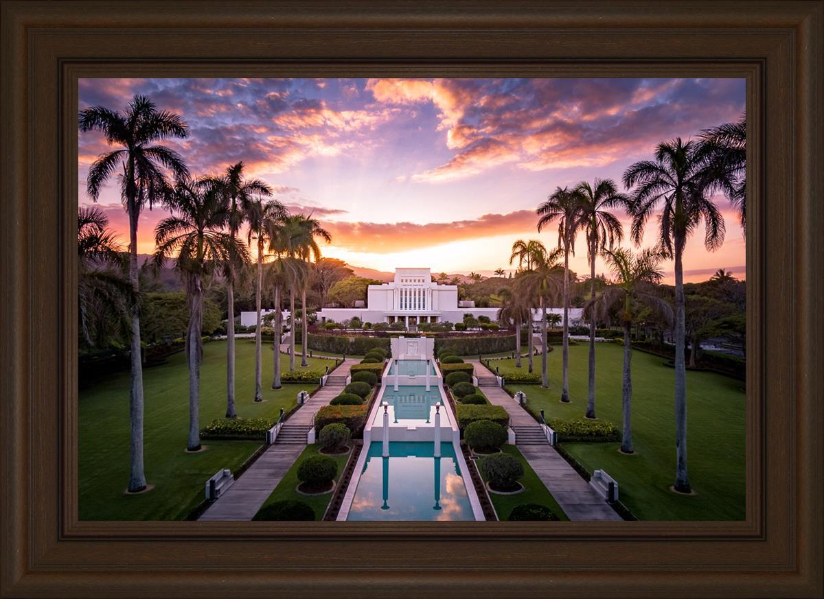 Laie Sunset Aerial