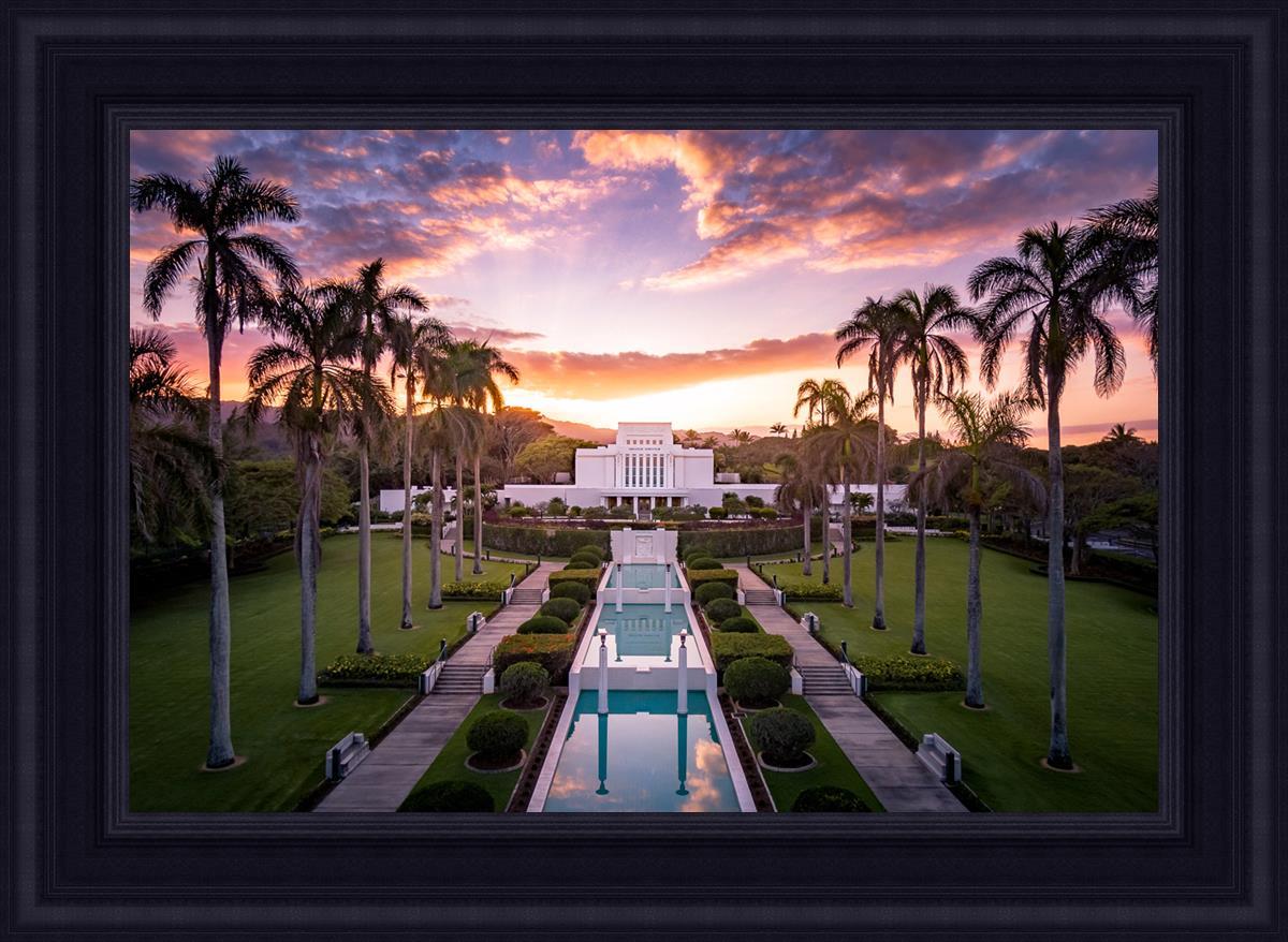 Laie Sunset Aerial