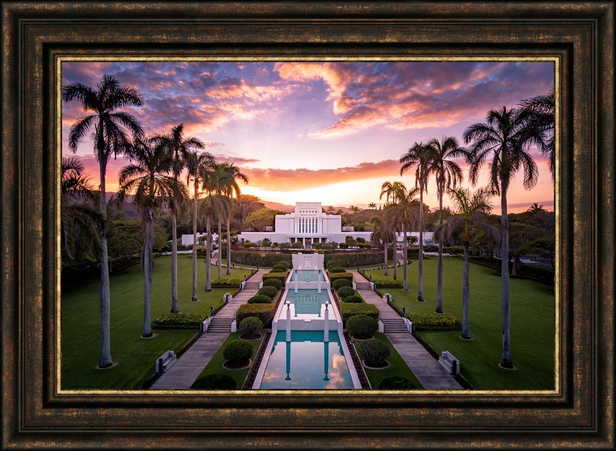 Laie Sunset Aerial
