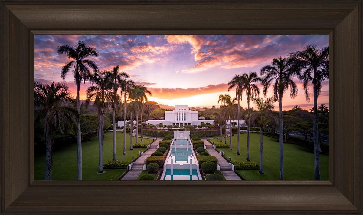 Laie Sunset Aerial