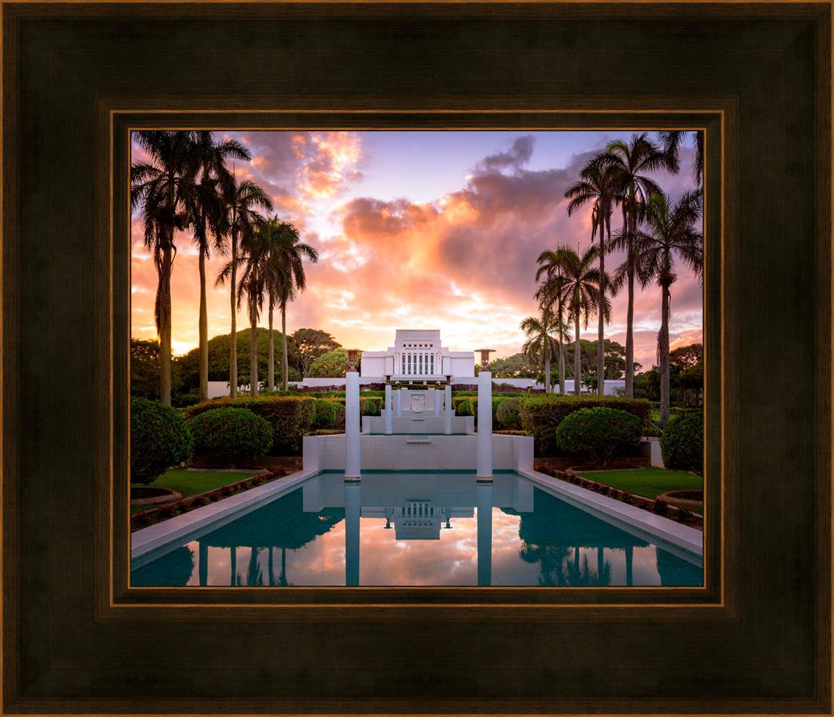 Laie Fountain Sunset
