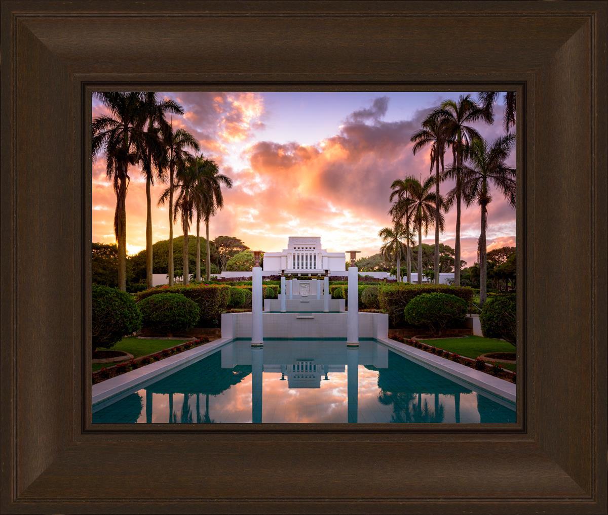 Laie Fountain Sunset