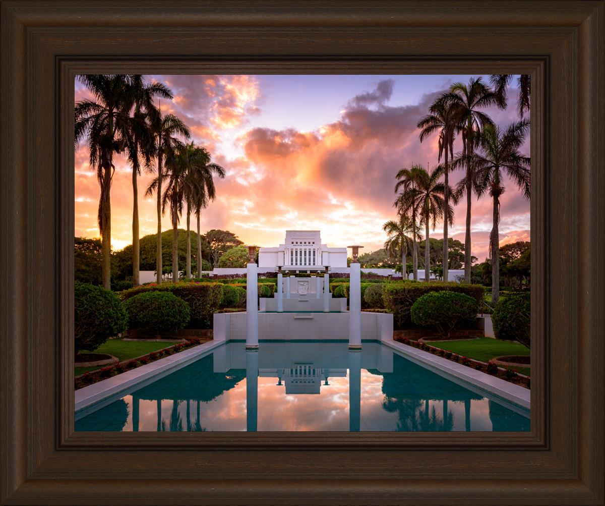 Laie Fountain Sunset