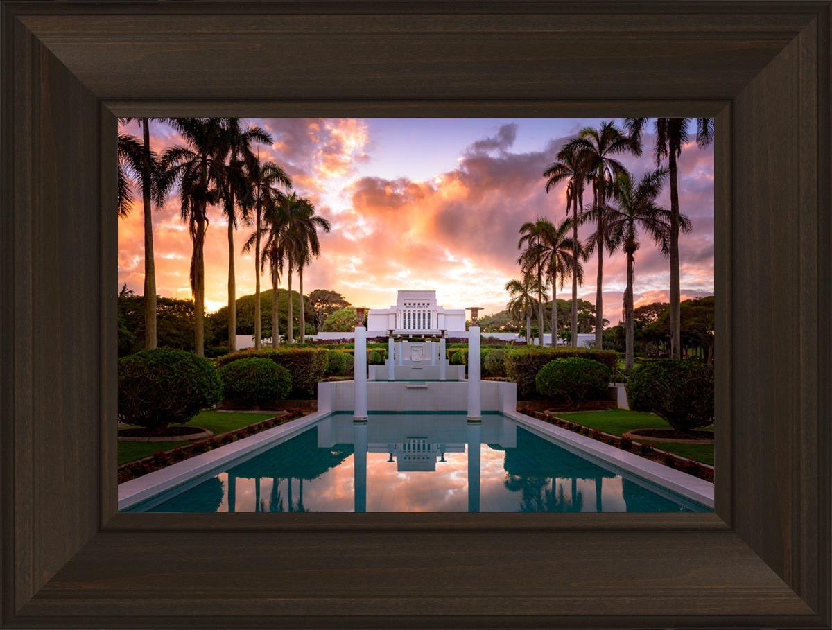 Laie Fountain Sunset