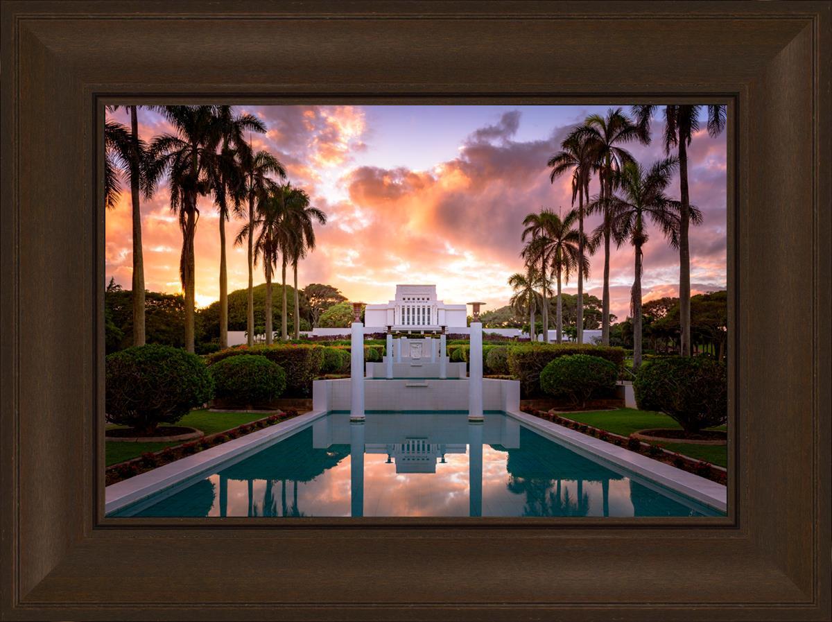 Laie Fountain Sunset