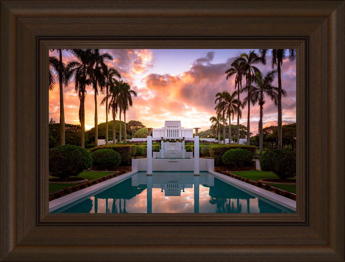 Laie Fountain Sunset