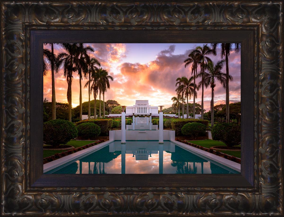 Laie Fountain Sunset