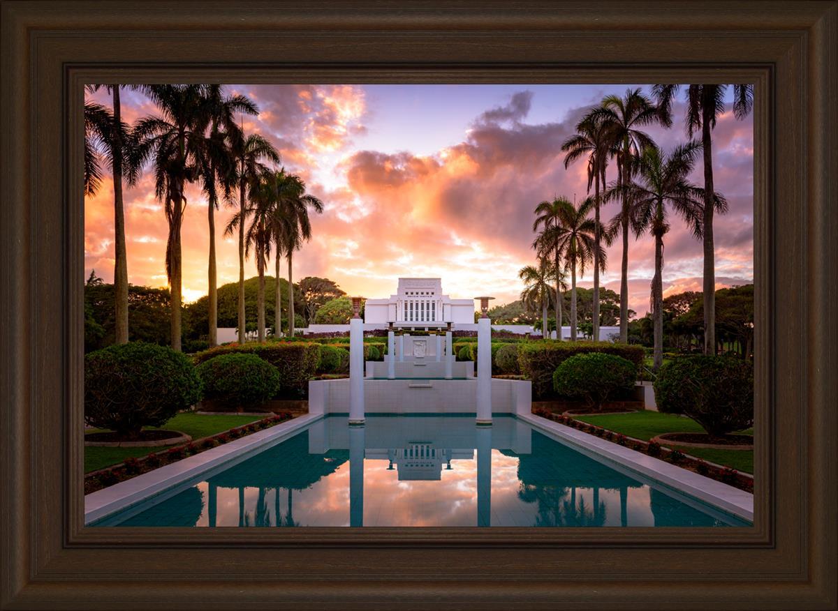 Laie Fountain Sunset