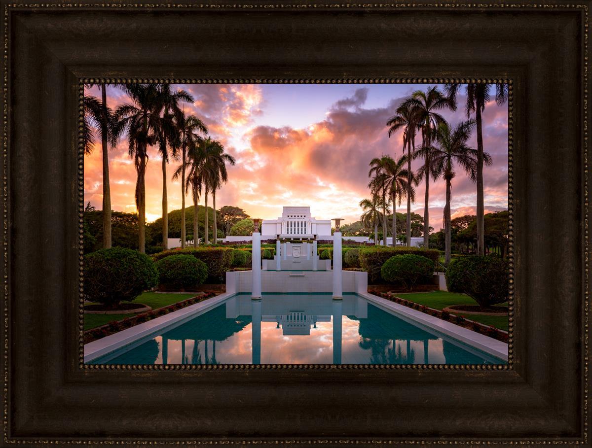 Laie Fountain Sunset