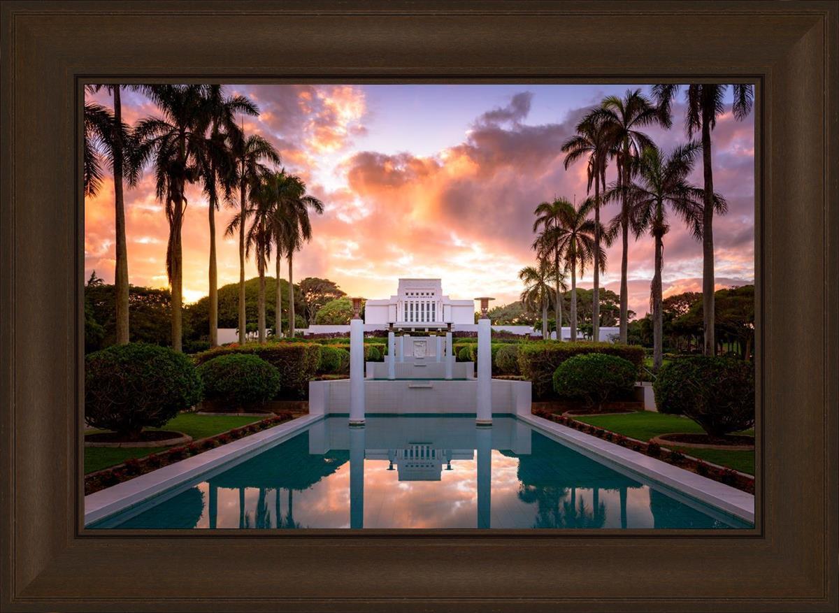 Laie Fountain Sunset