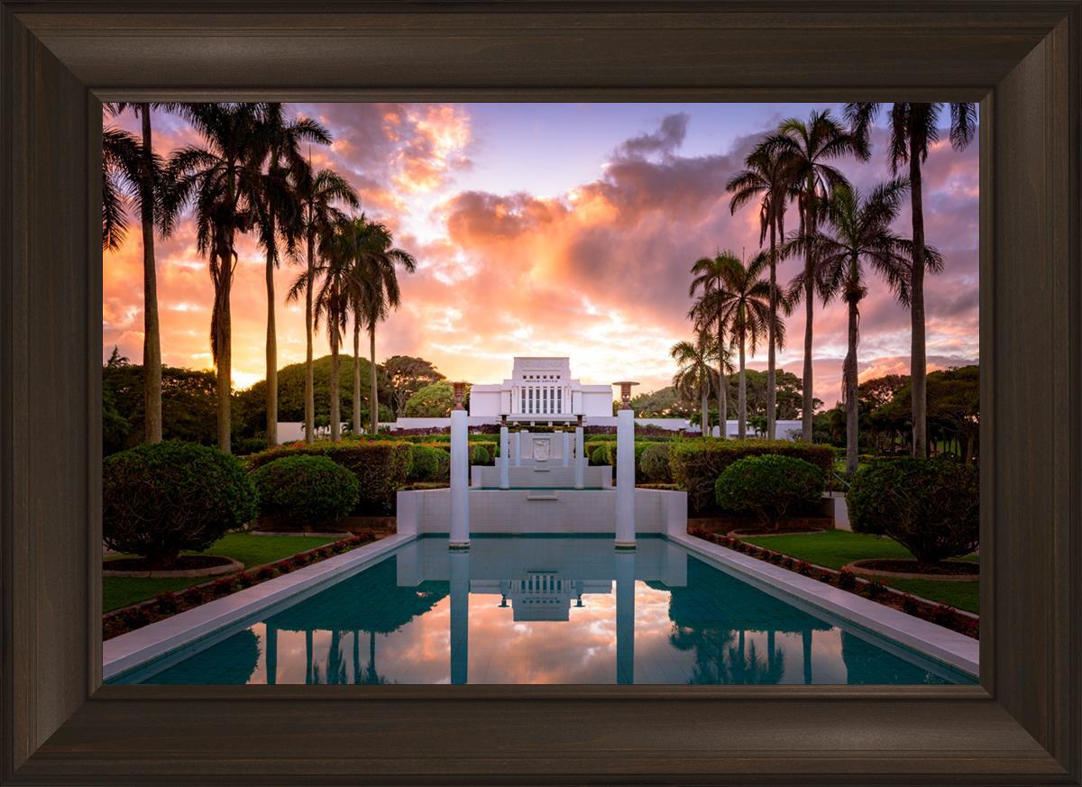 Laie Fountain Sunset