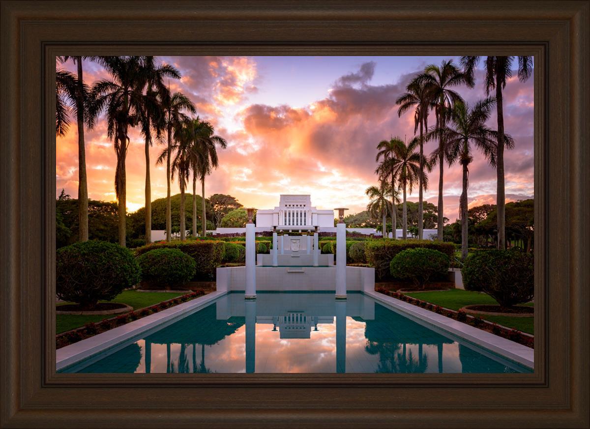 Laie Fountain Sunset