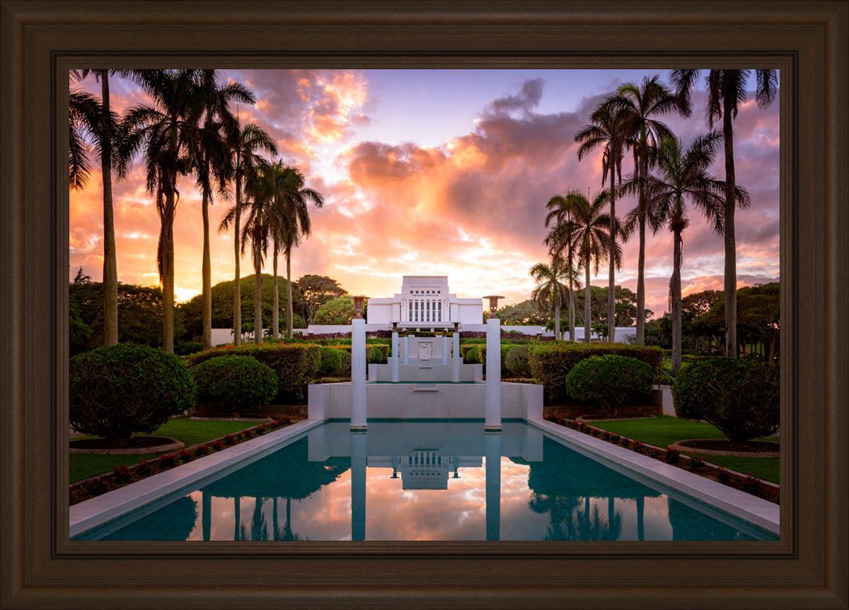 Laie Fountain Sunset