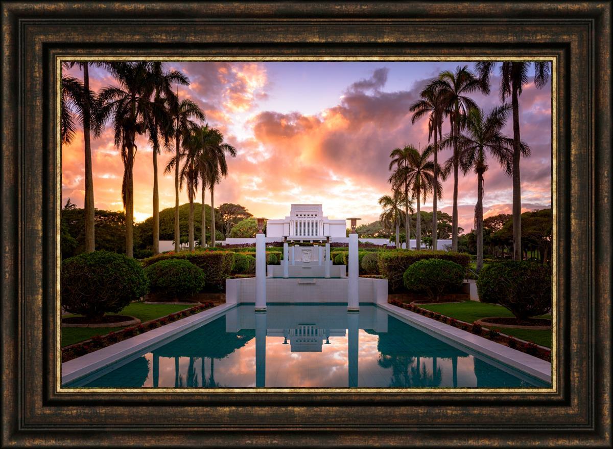 Laie Fountain Sunset