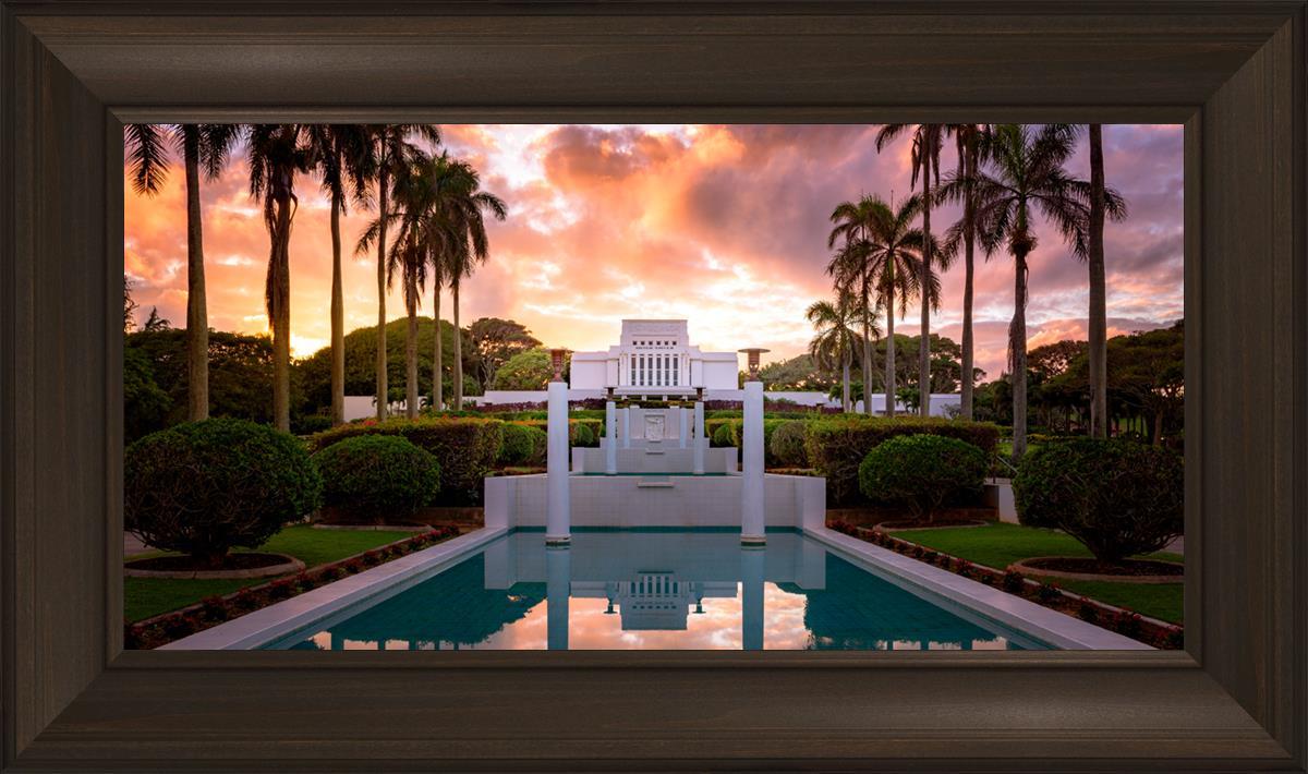 Laie Fountain Sunset