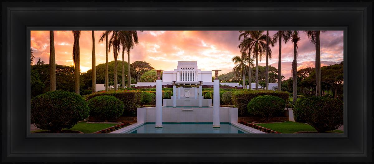 Laie Fountain Sunset