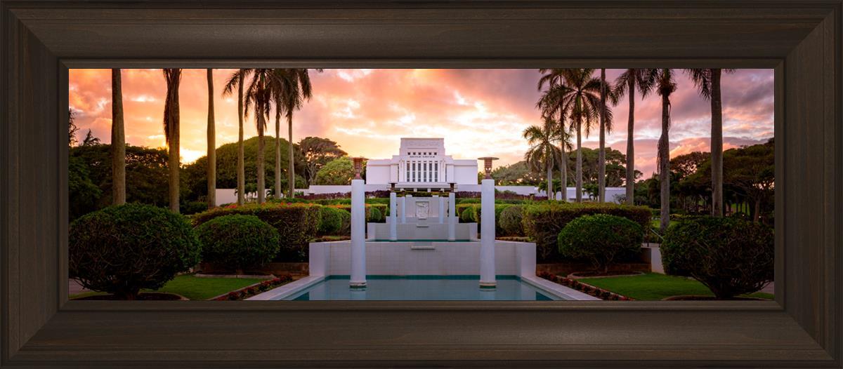 Laie Fountain Sunset
