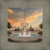 Denver Temple Evening Fountain