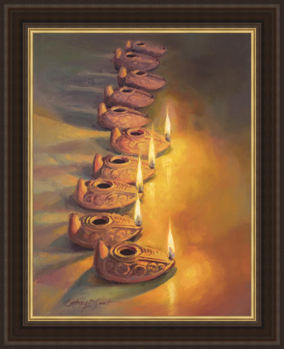 The wise and the foolish Large Wall Art