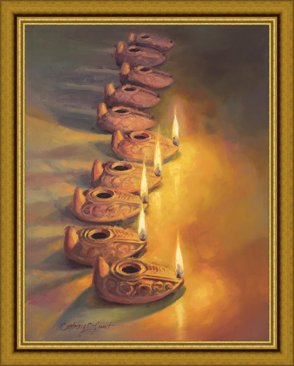 The wise and the foolish Large Wall Art