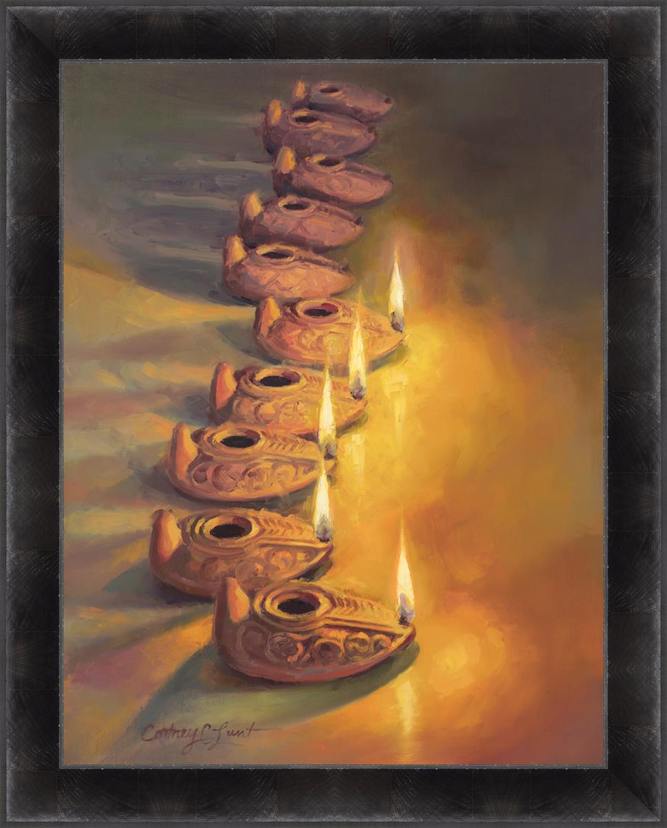 The wise and the foolish Large Wall Art