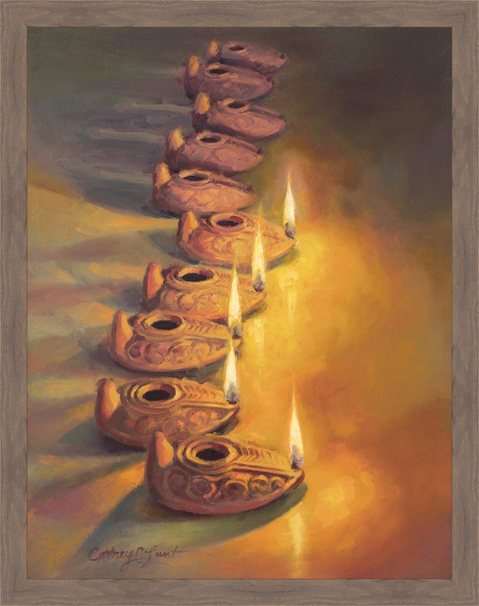 The wise and the foolish Large Wall Art