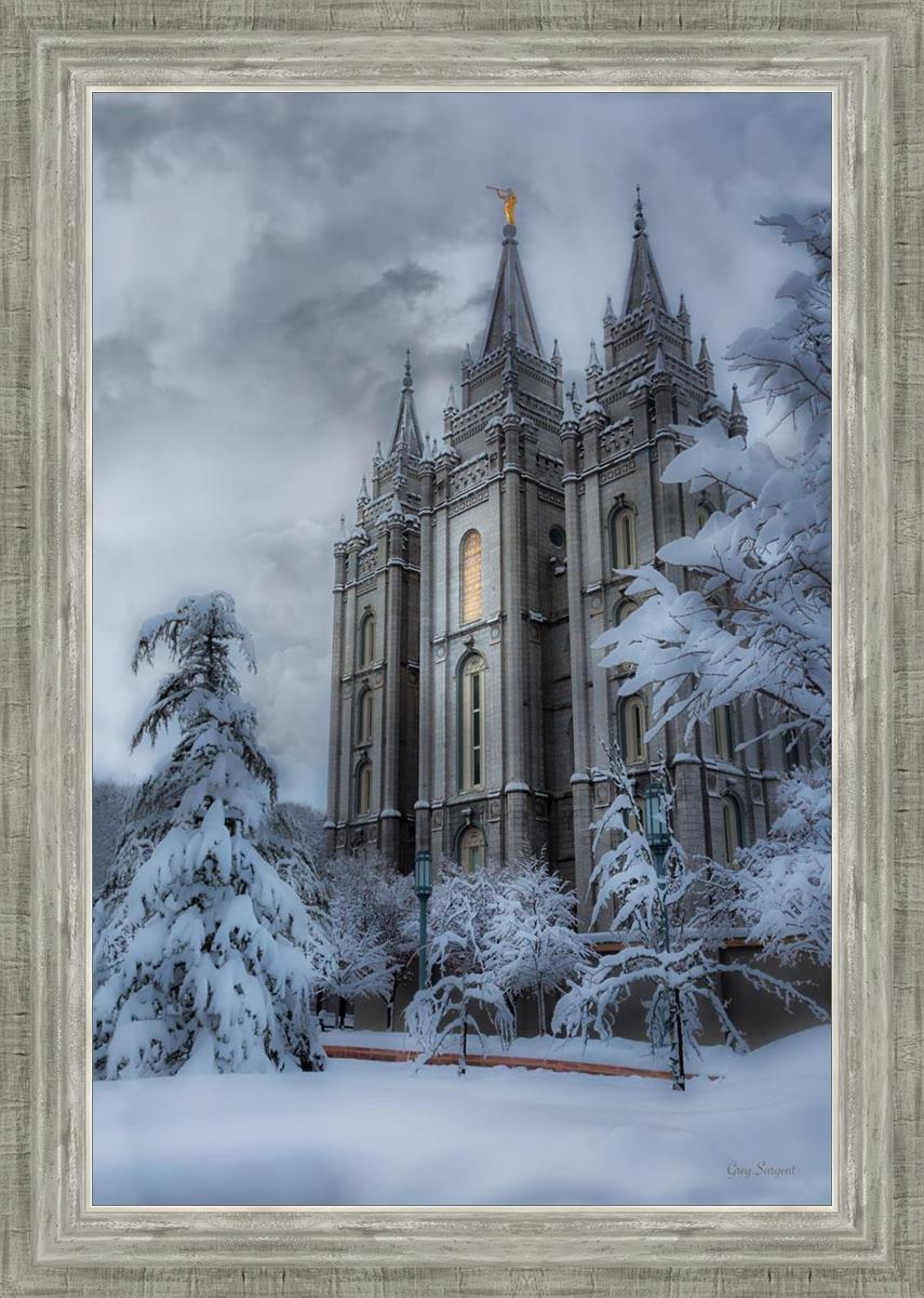 Salt Lake Temple Snow