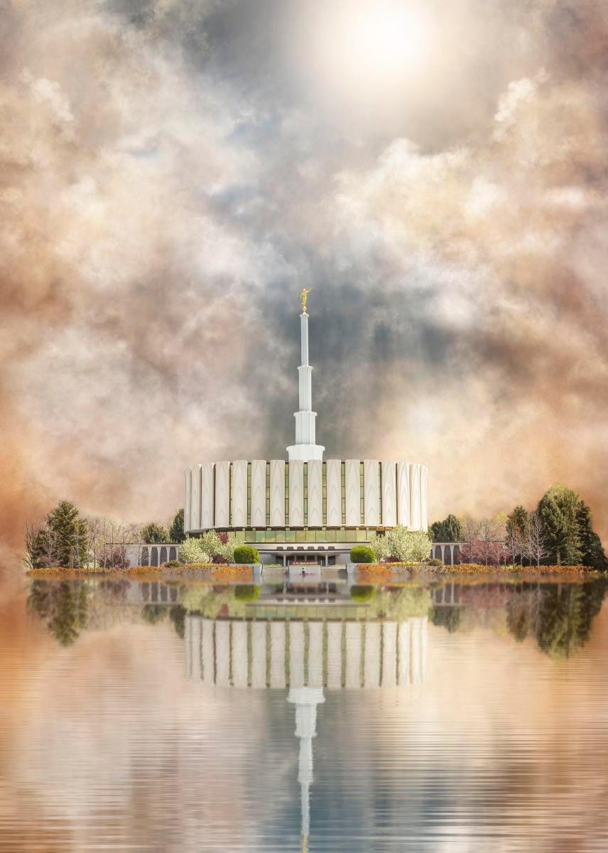 Millennial Reflection Provo Utah Temple