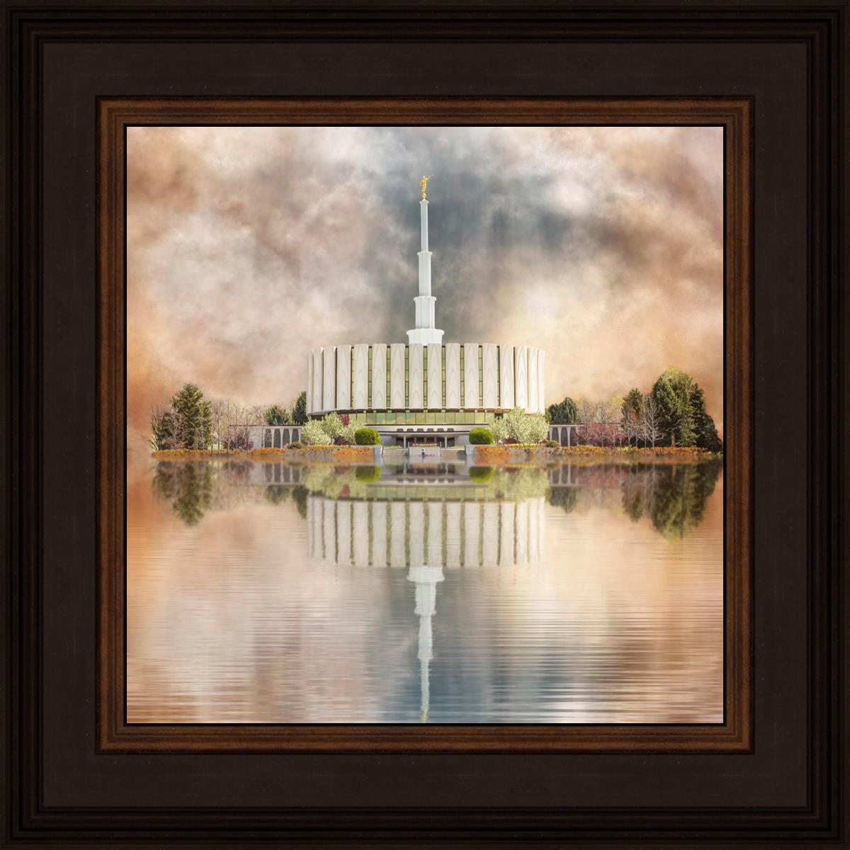 Millennial Reflection Provo Utah Temple
