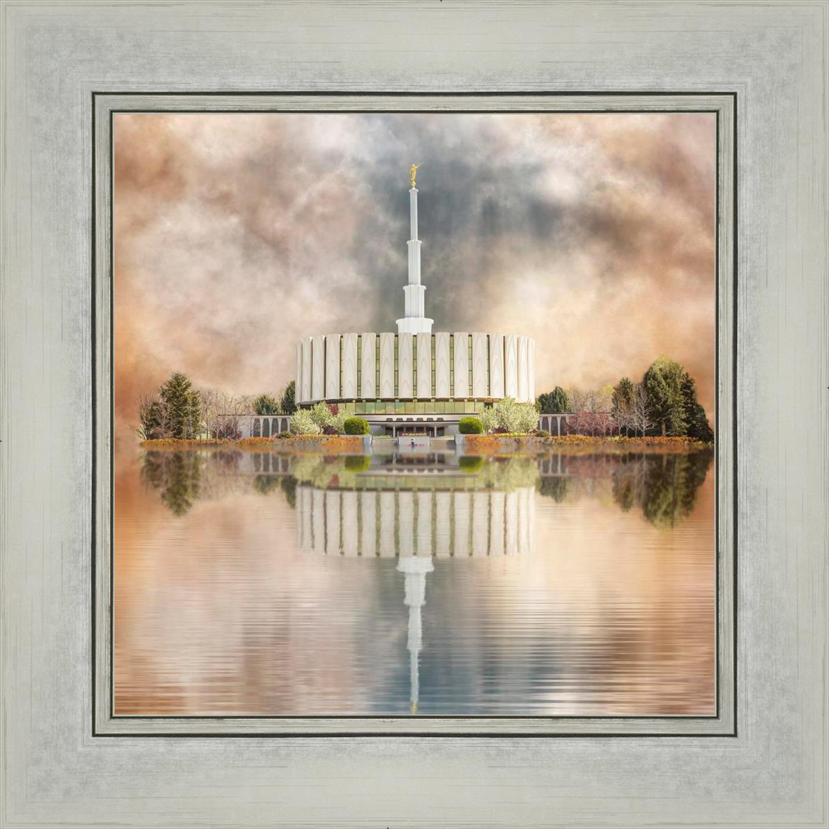Millennial Reflection Provo Utah Temple