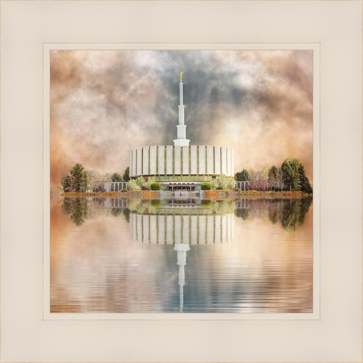 Millennial Reflection Provo Utah Temple