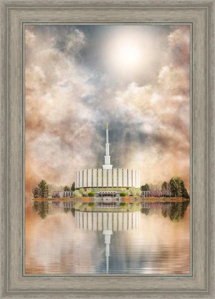 Millennial Reflection Provo Utah Temple