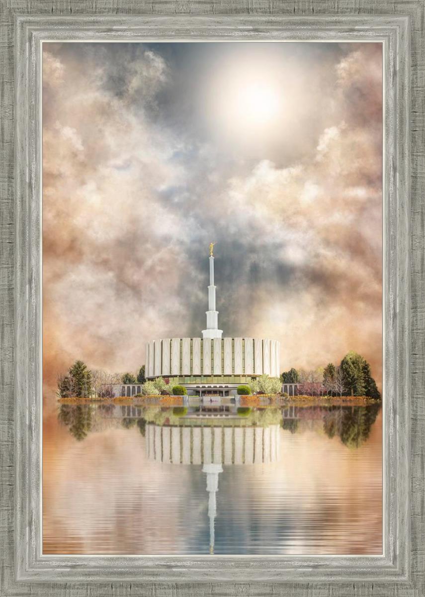 Millennial Reflection Provo Utah Temple