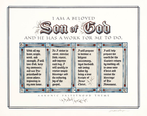 Aaronic Priesthood Theme Original Artwork – LDSArt.com