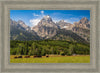 Panorama of Grand Teton Mountain Range, Wyoming