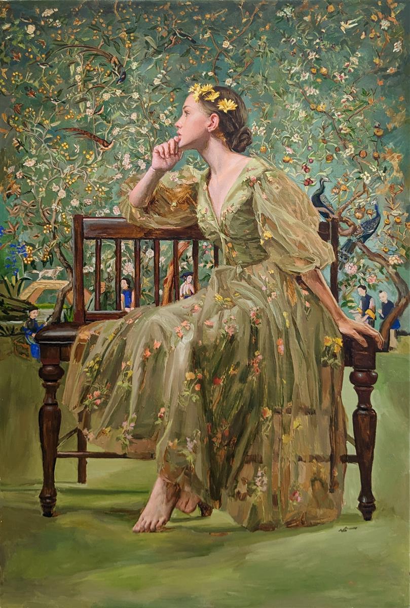 Now Spring has clad The Grove in Green Original Artwork