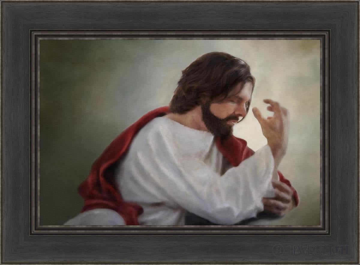 Abide With Me Open Edition Canvas / 24 X 16 Black 30 1/2 22 Art