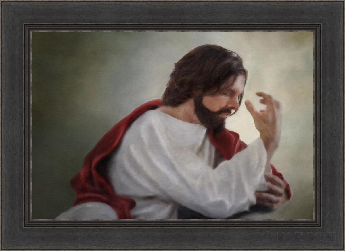 Abide With Me Open Edition Canvas / 30 X 20 Black 36 1/2 26 Art